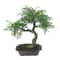 18" Artificial Mini Maple Bonsai Tree in Brown Pot